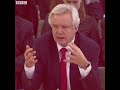 David Davis&#39; contradictory statements about Brexit Impact Statements