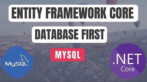 Entity Framework Core - Database first - MySQL