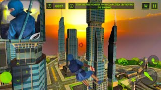 Flying Ninja Monster Assassin: City Rescue Battle - Gameplay on iPhone iOS screenshot 2