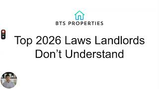 Top 2026 Laws Landlords Don't Understand