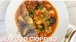 SEAFOOD CIOPPINO RECIPE|| HOMEMADE CIOPPINO ITALIAN SOUP || BEE’SKITCHEN