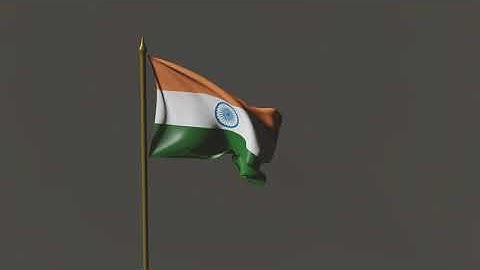 Indian Flag Animation || Blender 2.83