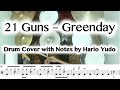 21 Guns - Green Day | Drum Cover with Notes by Hario Yudo