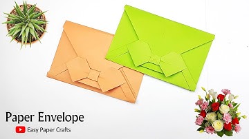 How to Make a Paper Envelope Step by Step | Origami Envelope | Easy Paper Crafts Without Glue