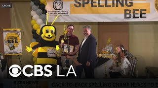 LA County Spelling Bee champion chats ahead of the Scripps National Spelling Bee