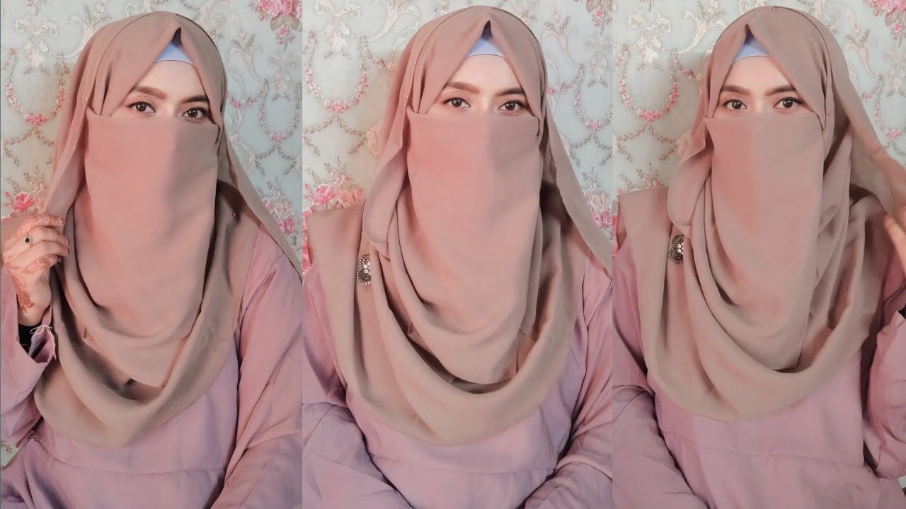 Simple Hijab Styles 🫠 With Niqab | How To Wear Easy Hijab With Niqab | Niqab Hijab Tutorial 2025 |