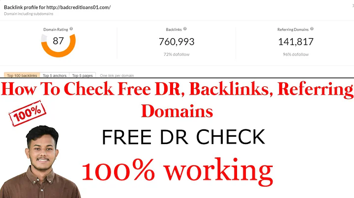 How To Check Free DR ( Domain Rating), Backlinks, Referring Domains| 100% Free Working