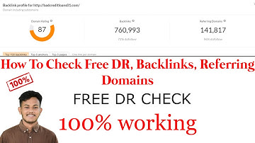 How To Check Free DR ( Domain Rating), Backlinks, Referring Domains| 100% Free Working