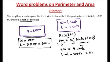 Area & Perimeter - Word Problem (Harder)