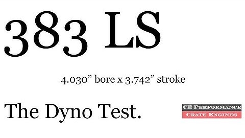 3.622" Crank Off-Set Ground + 6L Block = 383 cu.in. LS Dyno Test!