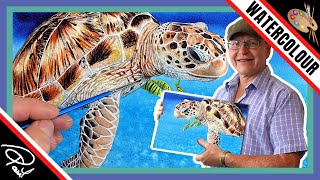 HOW TO PAINT a Realistic Turtle 🐢 by Wildlife in Watercolour 1,230 views 6 months ago 8 minutes, 55 seconds