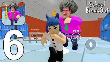 Scary Teacher School Breakout Obby - Gameplay Walkthrough Part 6 (Android, iOS)