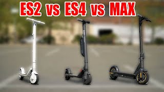 SEGWAY ES2 vs ES4 vs MAX REVIEW | What's the BEST Ninebot Electric Scooter?