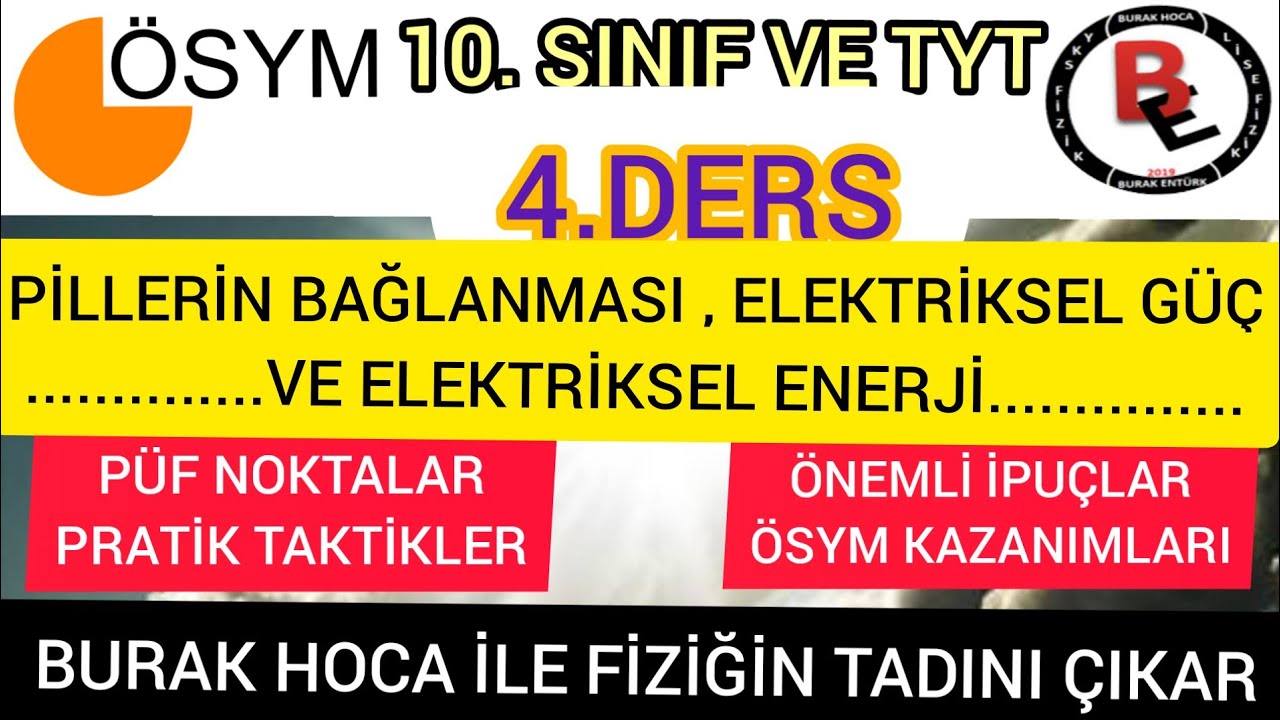 Elektrik 4 - Pillerin Bağlanması ve Elektriksel Güç (PDF)