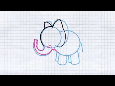 How to draw an elephant / Как нарисовать слона