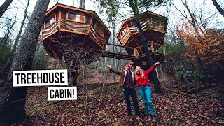 We Spent the Night in a TREEHOUSE  Is This the Coolest Place We’ve Ever Stayed?!