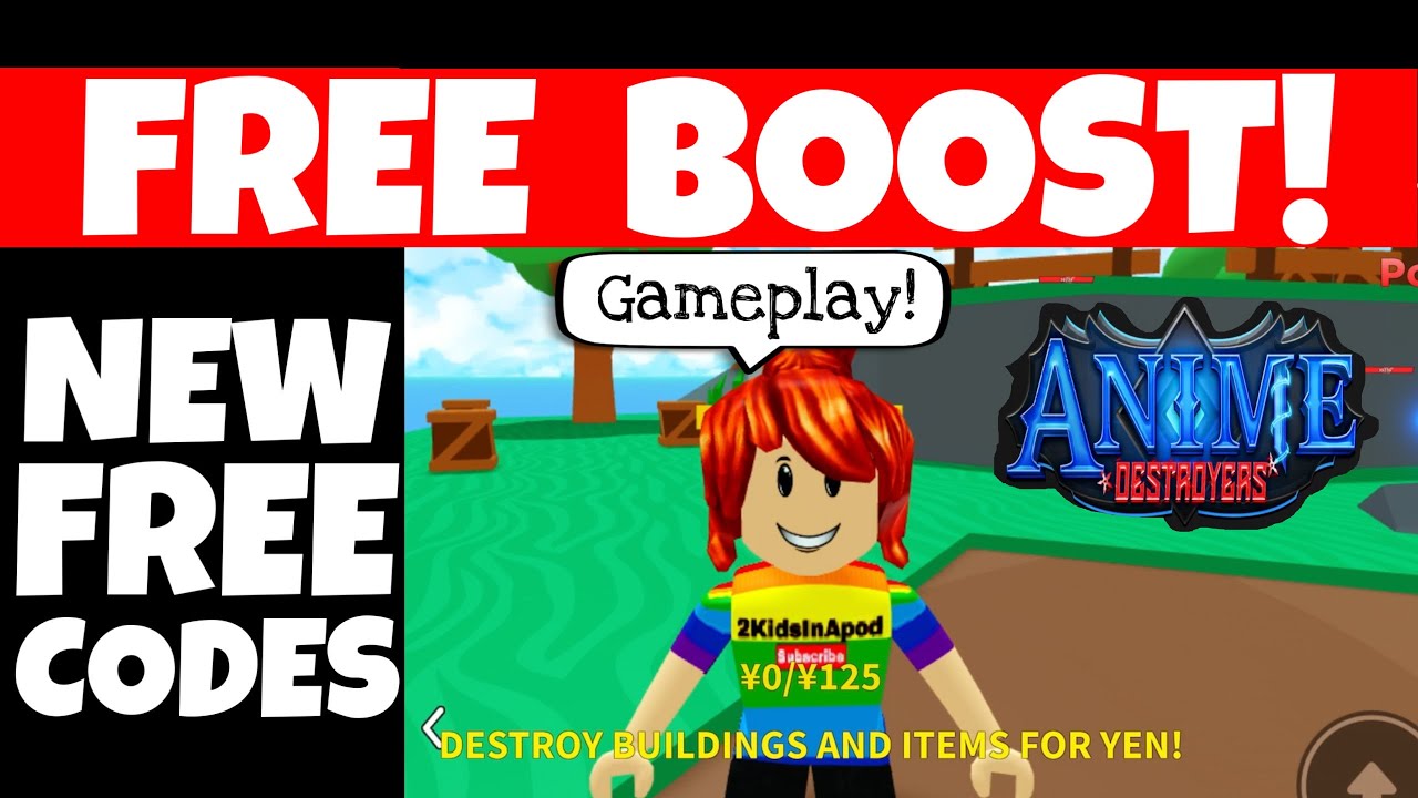 new-free-codes-3-hours-anime-destroyers-simulator-gives-free-boost-roblox-anime-game-youtube