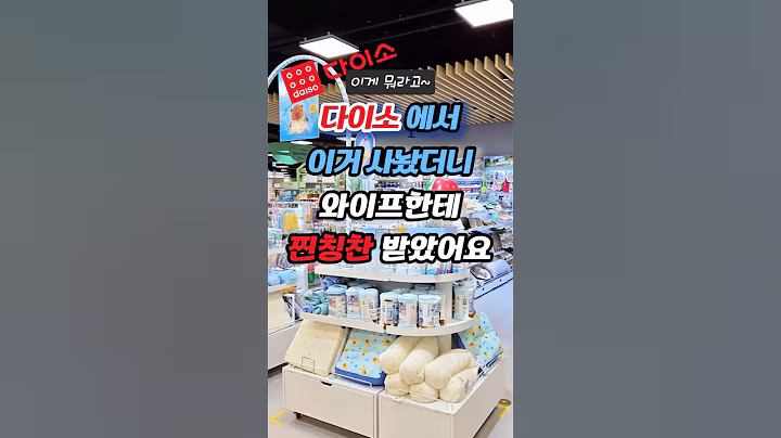 다이소에서 이거 사다놨더니 와이프한테 찐칭찬 받았어요 #다이소 #다이소추천템