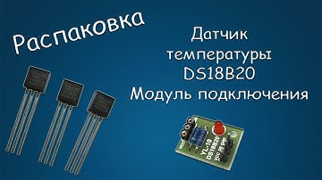 #237 РАСПАКОВКА Датчик температуры DS18B20, Модуль подключения