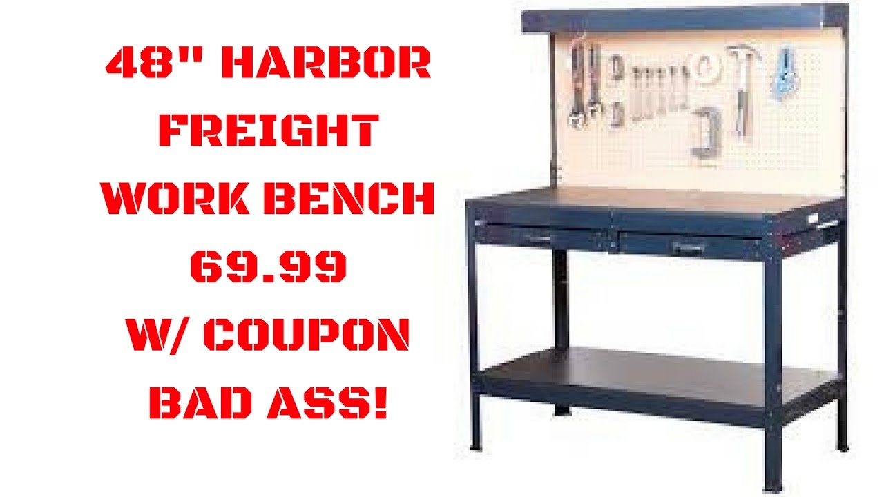 HARBOR FREIGHT 48" Work Bench Review &amp; What Nester From 