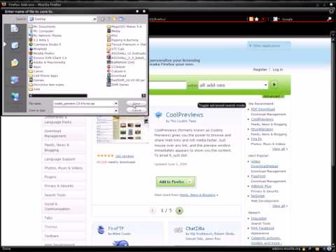 Manually Install Firefox themes or extensions