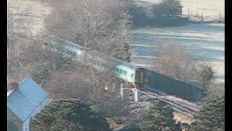 Frosty Morning Trains - Arriva 158s at Machynlleth