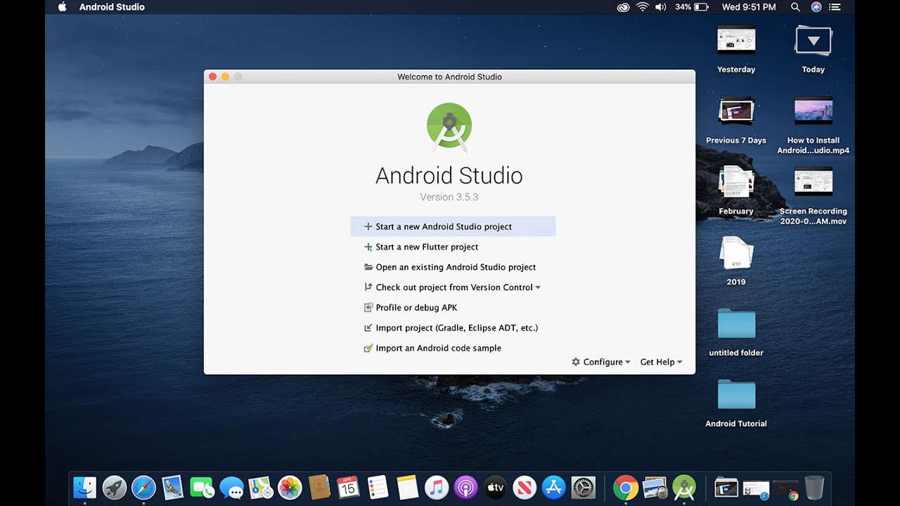 installing android studio