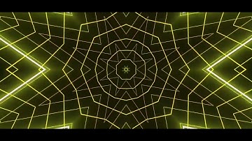 Kaleidoscope effect particle dynamic flashing stage music 4K video No Copyright