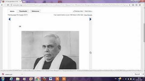 Video tutorial on the use of JSTOR database