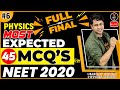 Most Expected NEET Physics Questions #6 | NEET 2020 Preparation | Gaurav Gupta | Vedantu