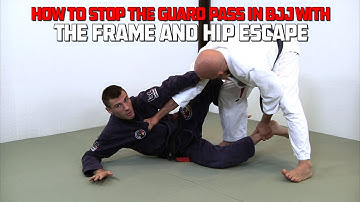 Guard Retention 1: The Frame and Hip Escape