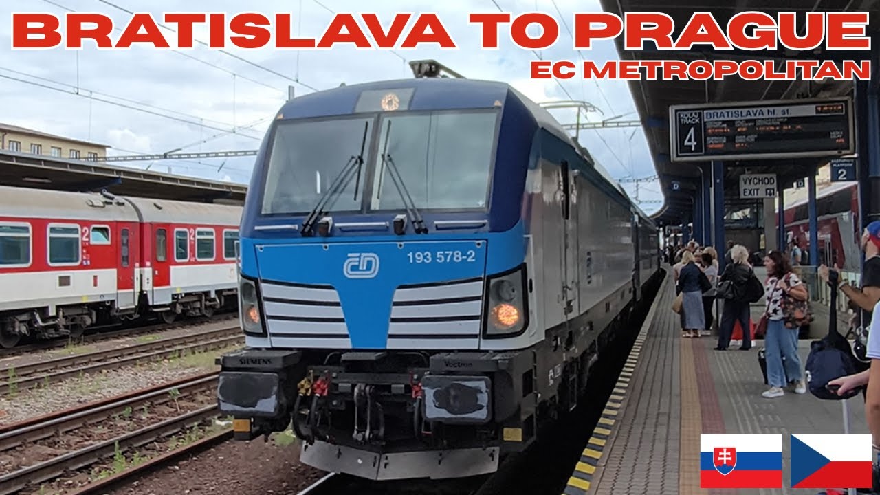 From BRATISLAVA 🇸🇰 to PRAGUE 🇨🇿 by Metropolitan Eurocity train