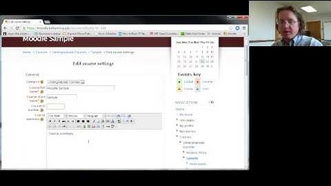Editing your Moodle Course name and Settings