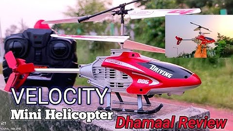 Velocity Helicopter (Infrared control) Unboxing and flying testing.