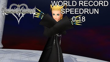 KH RE: COM [Sora Proud Mode] Larxene I [WR] Speedrun 0:18 [WORLD RECORD]