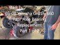 Yamaha Grizzly 550, 660, 700 Rear Axle Bearing Replacement