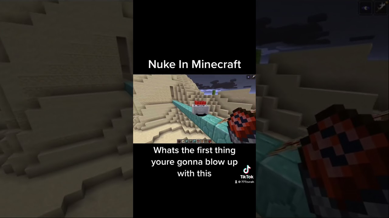 Easy to Make Nuke in Minecraft - YouTube