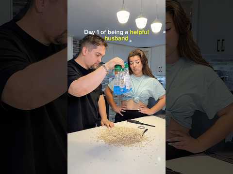 Day 1 of being a helpful husband… #CoupleComedy #humor #MarriedLife #RelationshipHumor