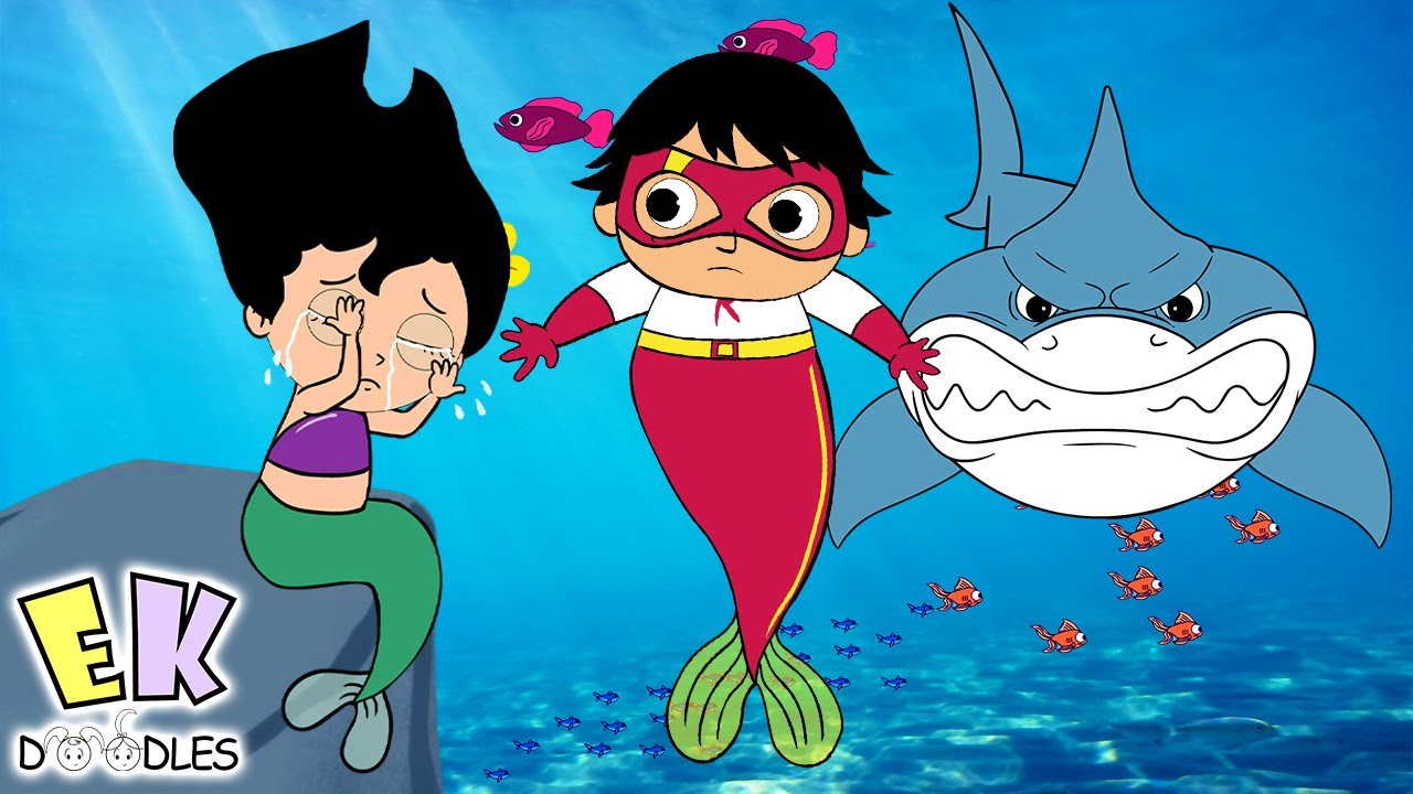 Ron Merboy Ryan Merboy Helps Mermaids | Cartoon Animation for Kids - YouTube