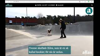 Hunden Kiiva ett Reportage i Allas där jag är med som fotograf