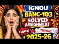 BANC 103 Solved Assignment 2025-26 | Human Origin and Evolution Solution 