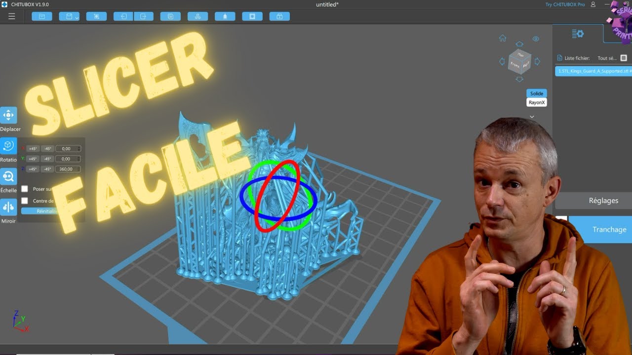 SLICER IMPRIMANTE 3D FACILE, COMMENT CA MARCHE ? - YouTube