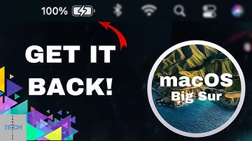 How To Turn On Battery Percentage/Icon On MacOS Big Sur