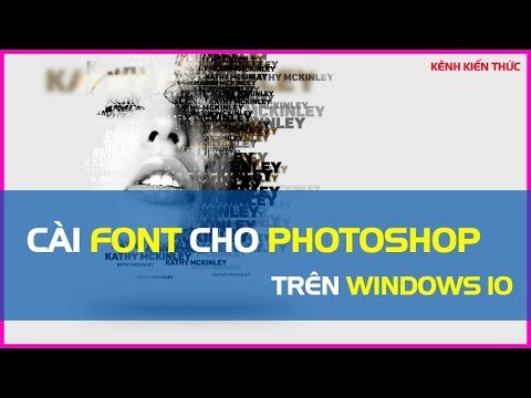 Cách cài thêm font chữ cho Photoshop