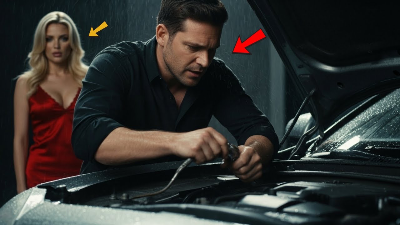 Père célibataire licencié pour réparer voiture de luxe sous la pluie la femme était la propriétaire