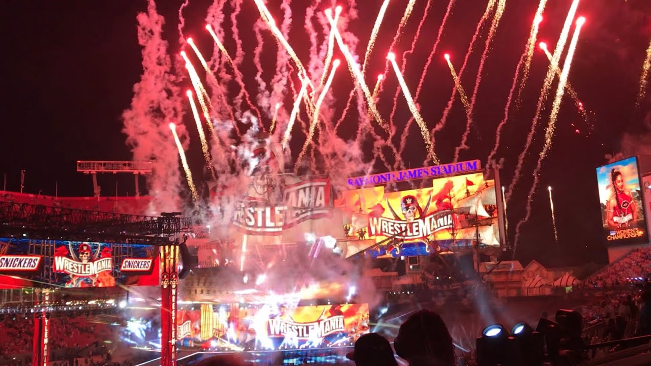 WrestleMania 37 Night 1 Closing Pyro!