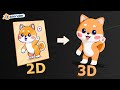 Blender Tutorial Create amazing Anime Characters Dog in 3D with Blender!