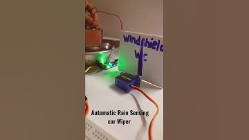 Automatic Rain Sensing Car Wiper System | Arduino Projects | Servo Motor