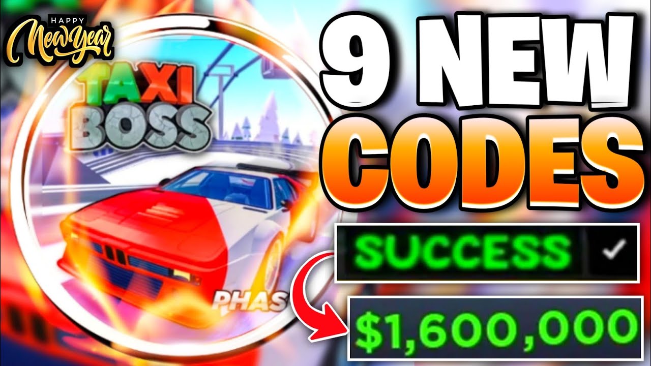 ⚠️NEW!! [CODE] ⚠️ TAXI BOSS CODES JANUARY 2026 || ROBLOX TAXI BOSS ...
