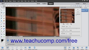 Photoshop Elements 2019 Tutorial Unsharp Mask Adobe Training